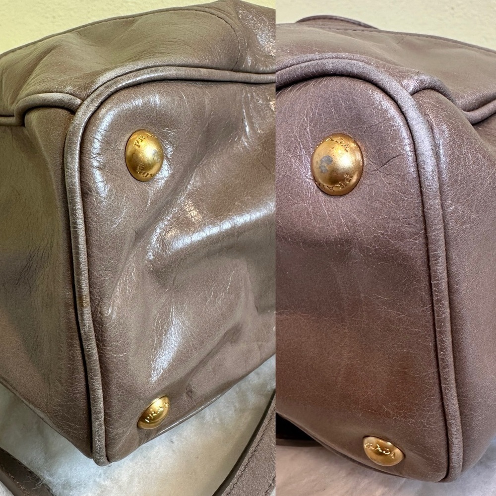 💯 Authentic Prada  Two-way Leather Tote Bag🍀 - Picture 17 of 17